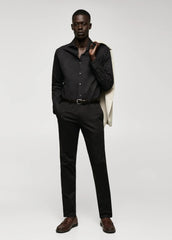 MANGO Slim Fit Stretch Cotton Shirt - SMgarment's