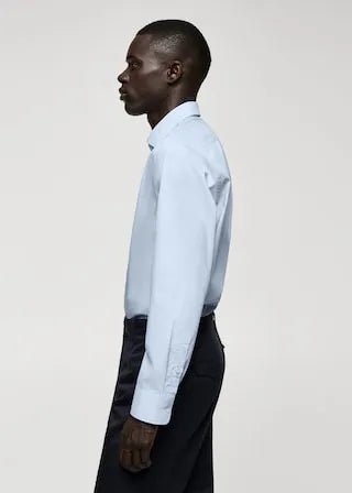 MANGO Slim Fit Stretch Cotton Shirt - SMgarment's