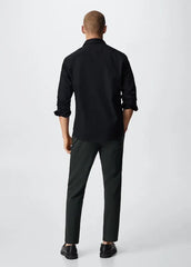 MANGO Slim Fit Stretch Cotton Shirt - SMgarment's