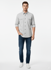 MARFINNO DOUBLE POCKET MENS SHIRT - Smgarment's