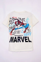 MARVEL SPIDER MAN FACE PRINT T - SHIRT - Smgarment's