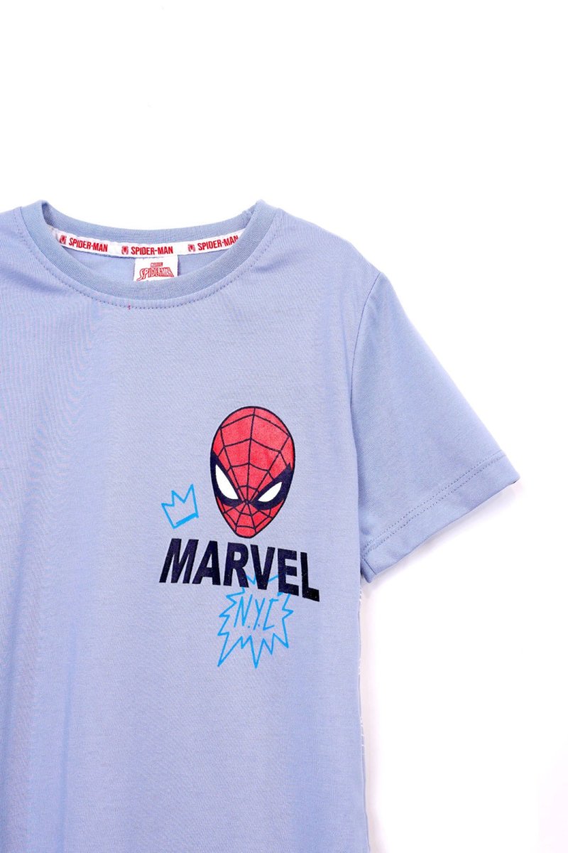 MARVEL SPIDER MAN FACE PRINT T - SHIRT - Smgarment's