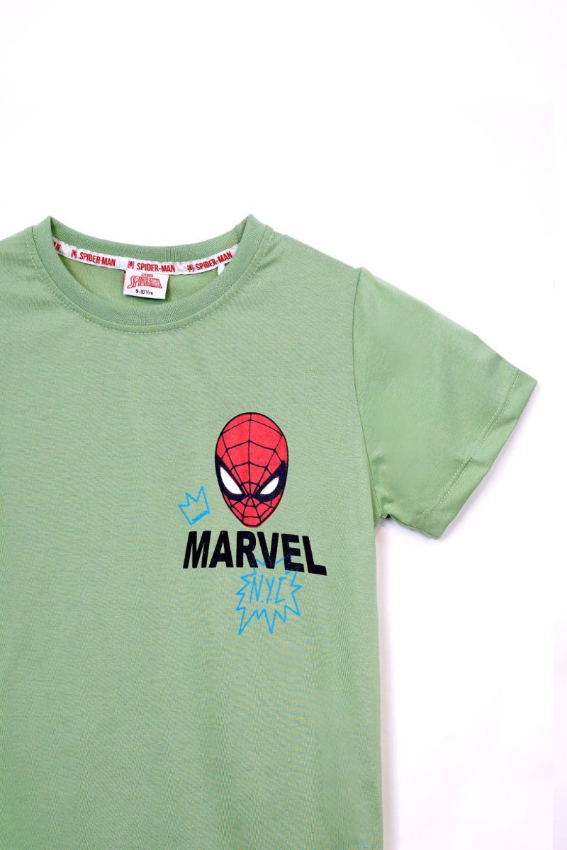 MARVEL SPIDER MAN FACE PRINT T - SHIRT - Smgarment's