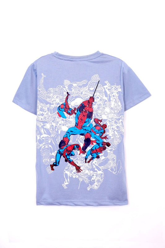 MARVEL SPIDER MAN FACE PRINT T - SHIRT - Smgarment's