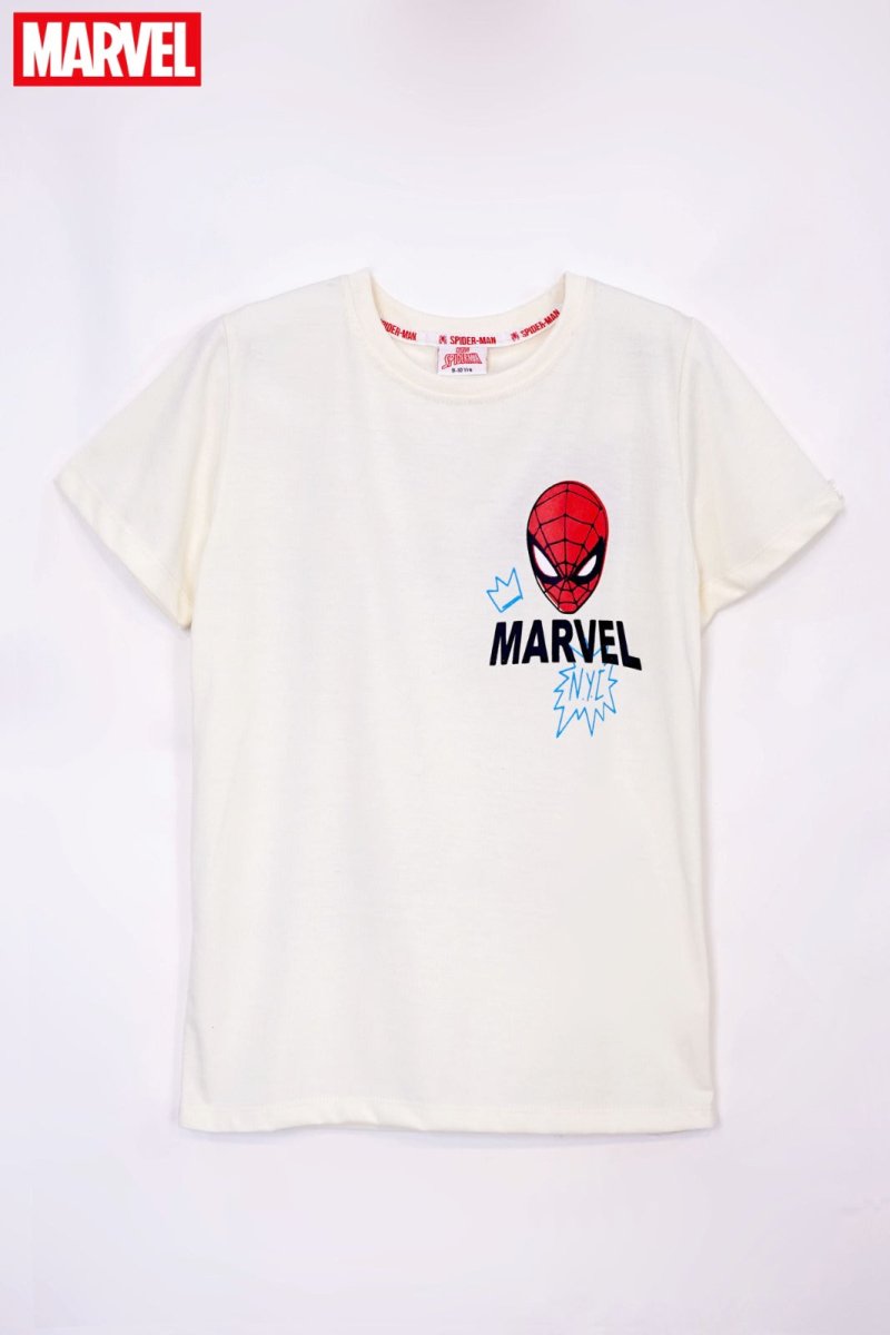 MARVEL SPIDER MAN FACE PRINT T - SHIRT - Smgarment's