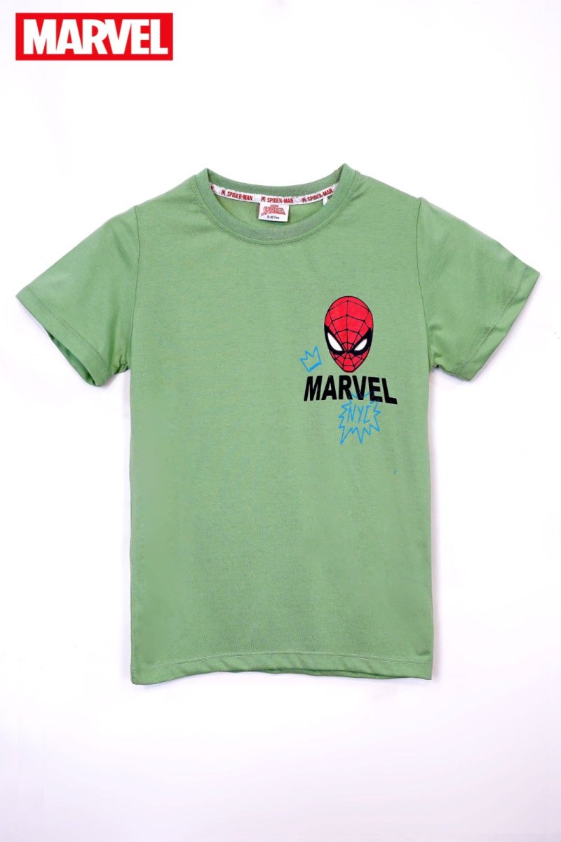 MARVEL SPIDER MAN FACE PRINT T - SHIRT - Smgarment's