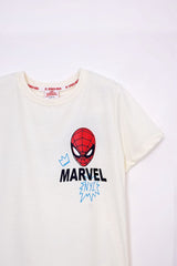 MARVEL SPIDER MAN FACE PRINT T - SHIRT - Smgarment's