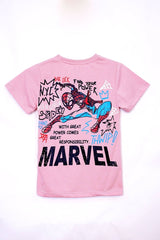 MARVEL SPIDER MAN PRINTED GIRLS TEES - Smgarment's