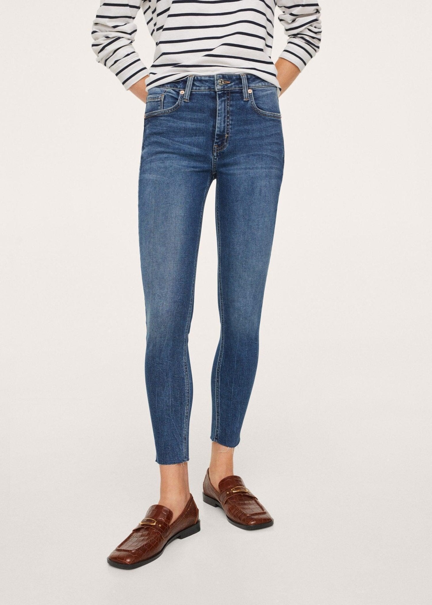 Medium waist Crop skinny Isa jeans - SMgarment's