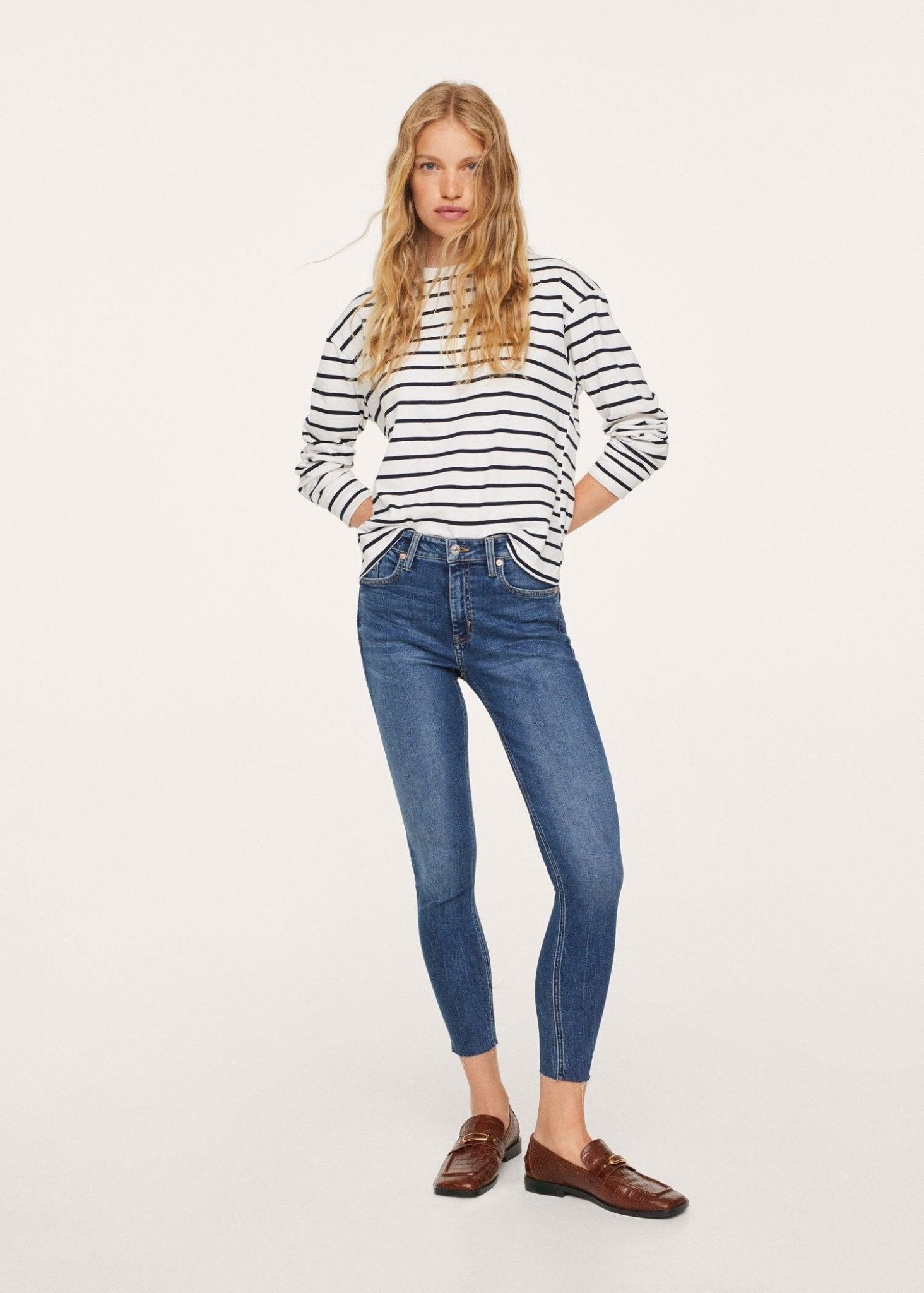 Medium waist Crop skinny Isa jeans - SMgarment's