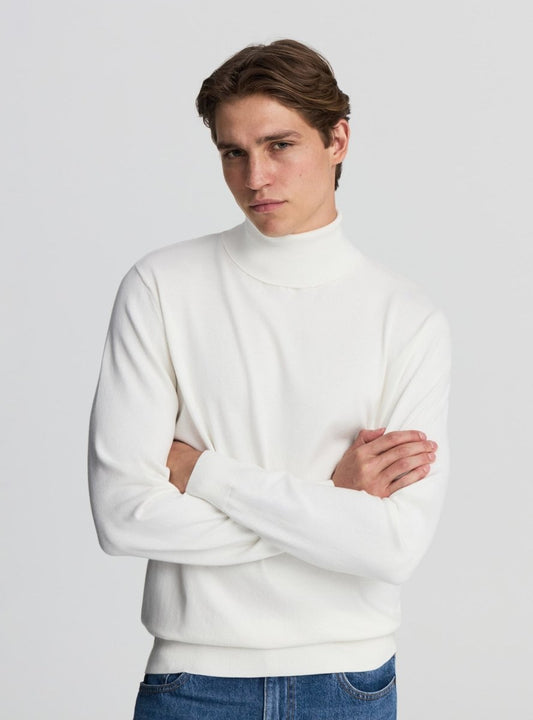 MENS BASIC HIGHNECK SWEATER - Smgarment's