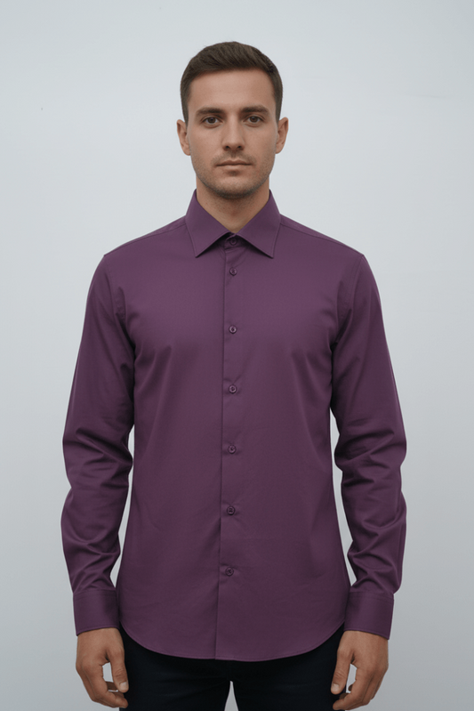MENS BASIC SLIM FIT SHIRT - Smgarment's