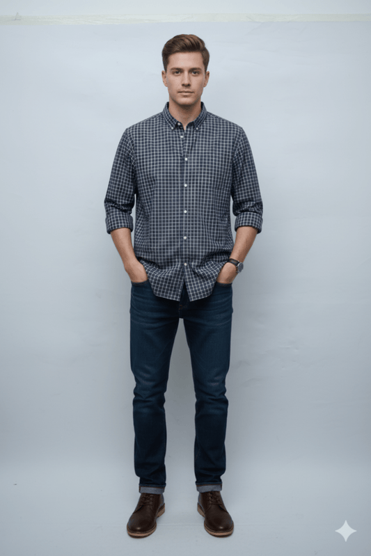 MENS CHECKED SHIRT - Smgarment's