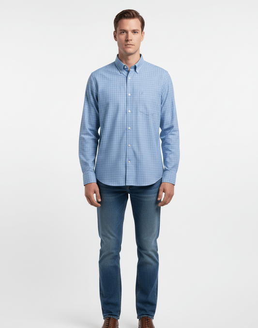MENS CHECKERD CLASSIC FIT SHIRT - Smgarment's
