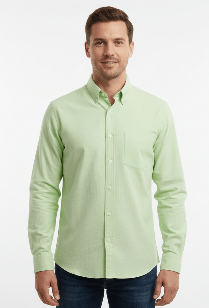 MENS CLASSIC GREEN FRONT POCKET SHIRT - Smgarment's
