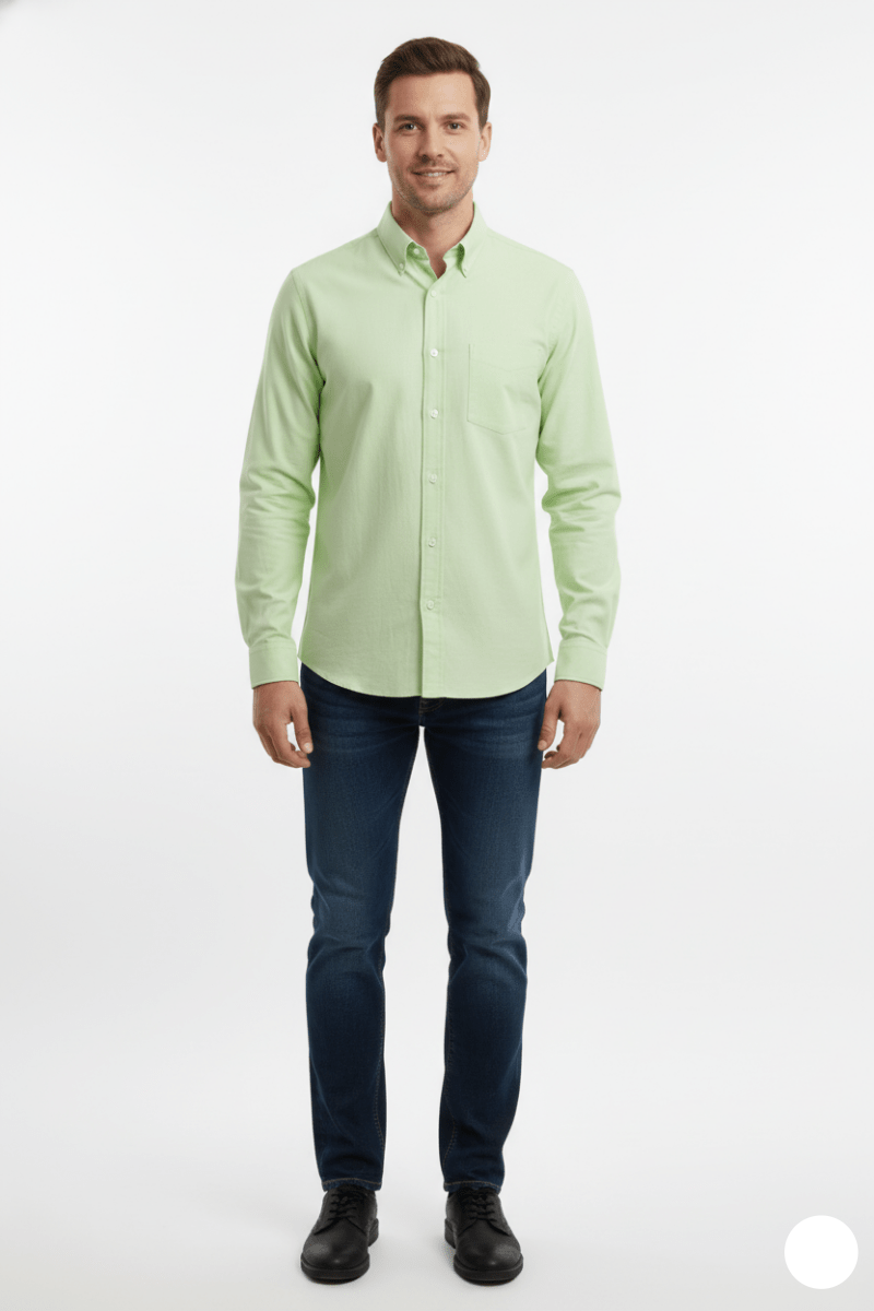 MENS CLASSIC GREEN FRONT POCKET SHIRT - Smgarment's