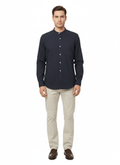 MENS PLAIN COTTON LINEN SHIRT REGULAR FIT - Smgarment's