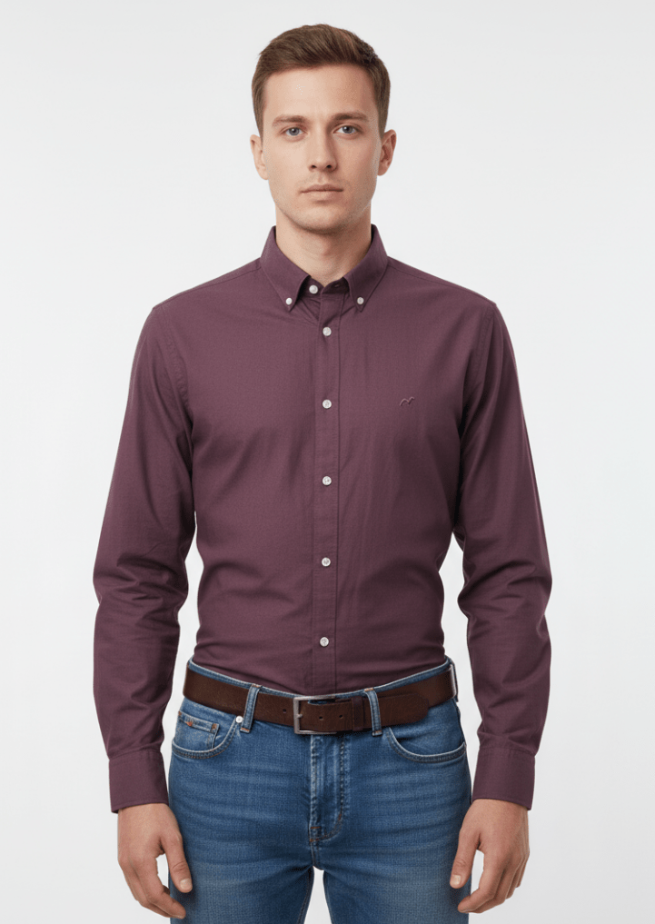 MENS PLAIN REGULAR FIT SHIRT - Smgarment's