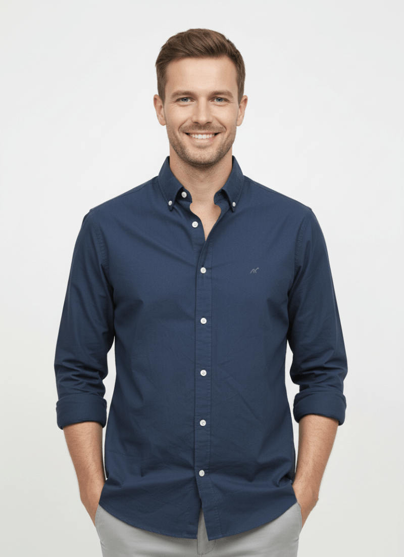 MENS PLAIN SLIM FIT SHIRT - Smgarment's