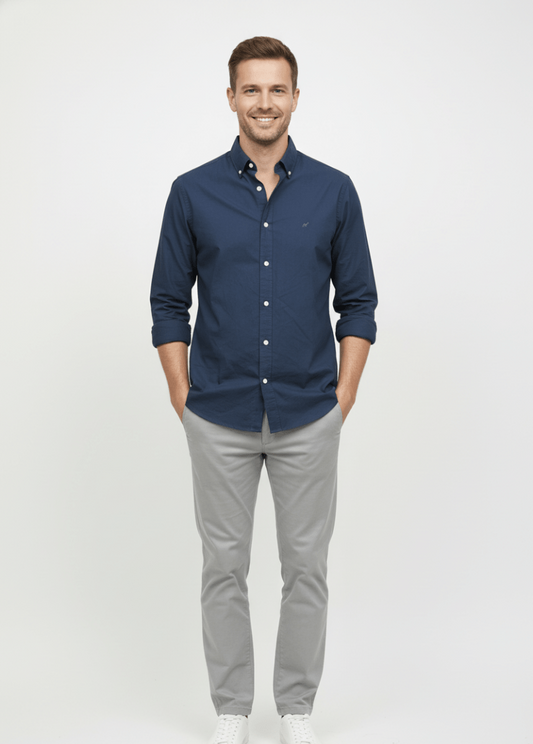 MENS PLAIN SLIM FIT SHIRT - Smgarment's