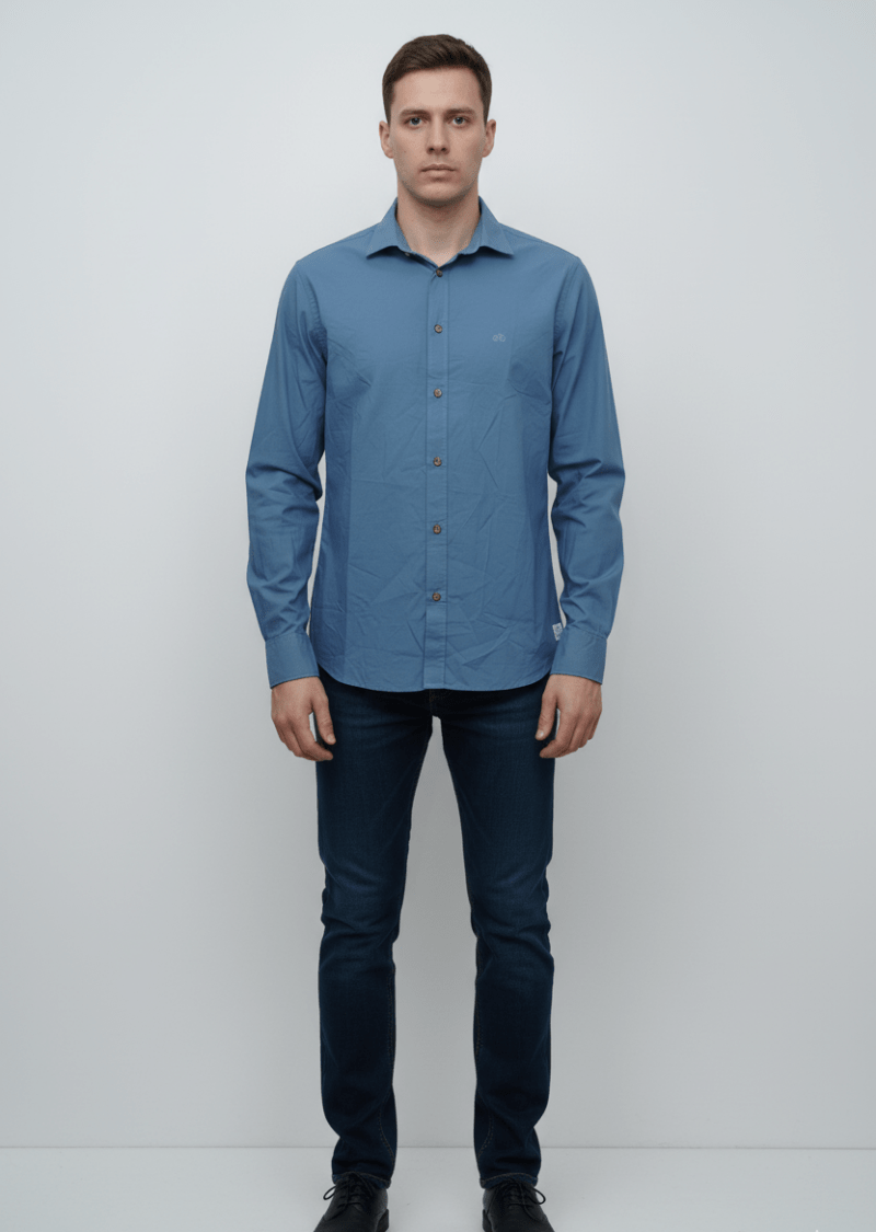 MENS PLAIN SLIM FIT SHIRT - Smgarment's