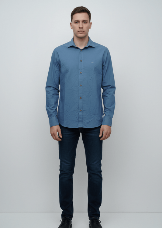 MENS PLAIN SLIM FIT SHIRT - Smgarment's