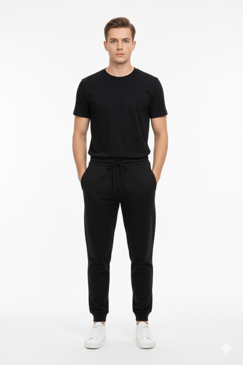MENS PLAIN TROUSER (BLACK) - Smgarment's