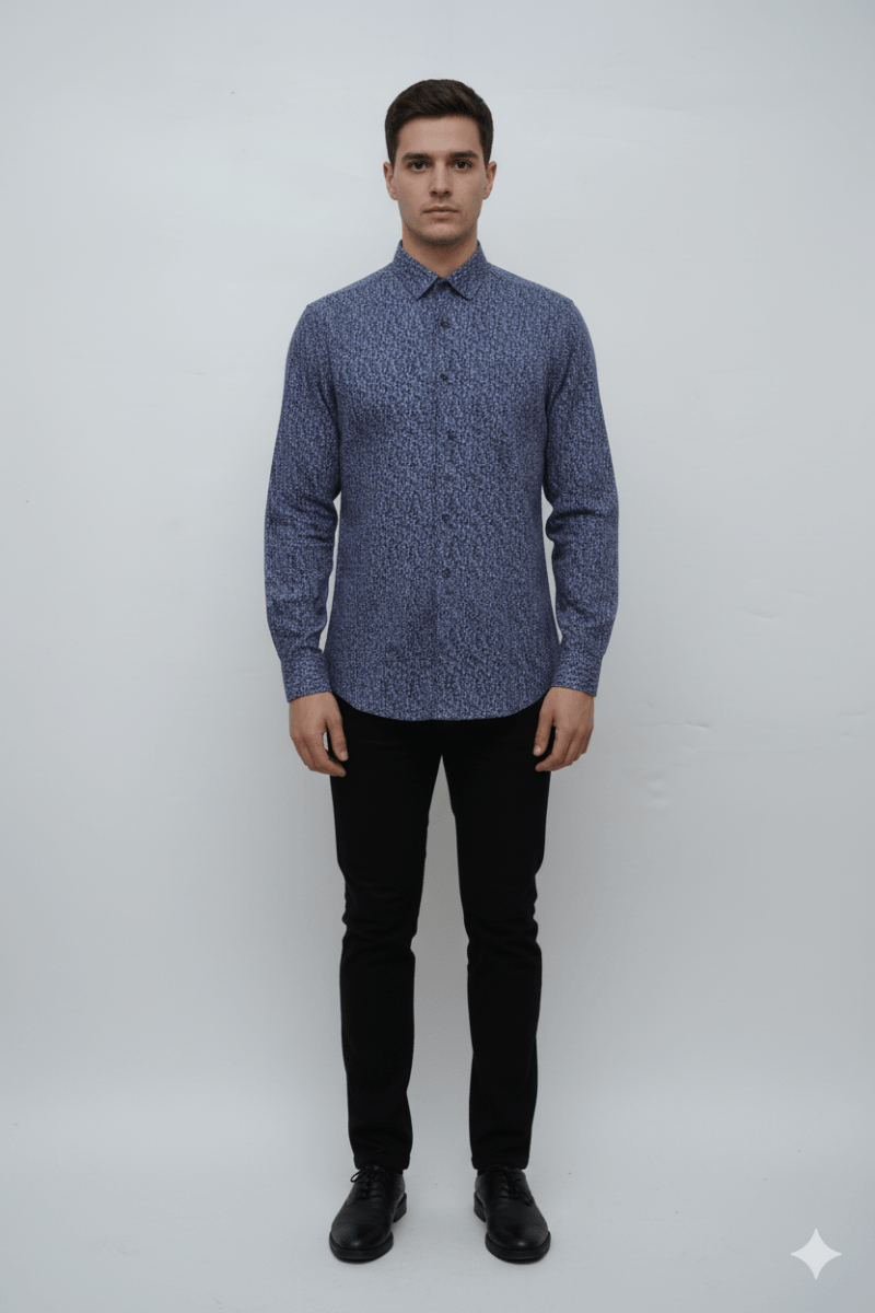 MENS PRINTED CASUAL COMFORT FIT SHIRT - Smgarment's