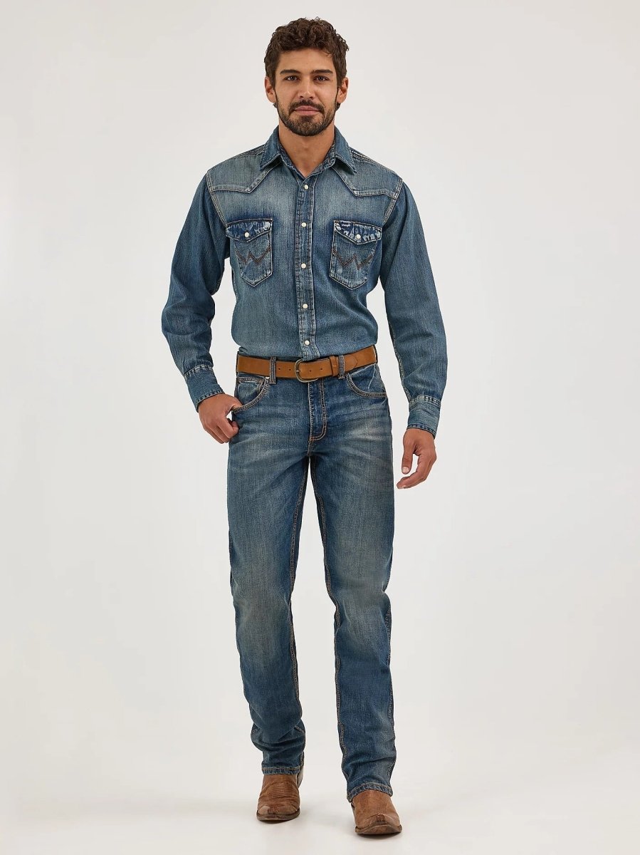 Men's Retro® Slim Fit Straight Leg Jeans - Smgarment's