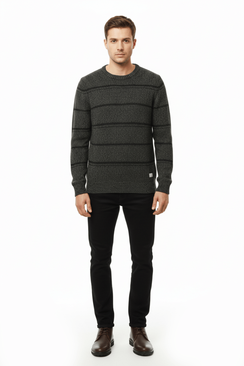 MENS STRIPES SWEATER - Smgarment's