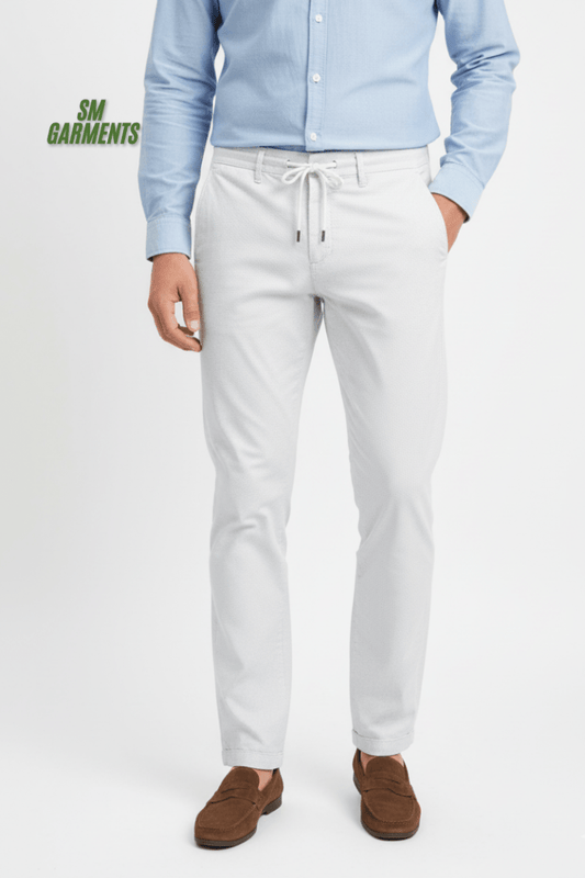 MENS TEXTURED COTTON TROUSER PANT - Smgarment's