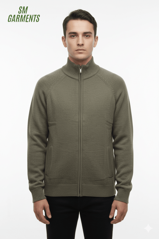 MENS ZIPPER SWEATER - Smgarment's