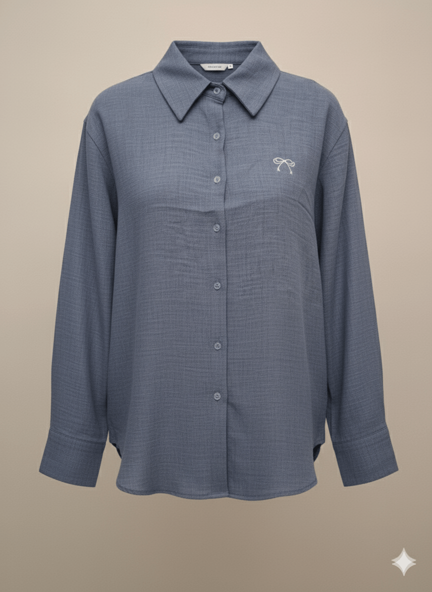 Mid - Blue Relaxed Linen Suit - Smgarment's