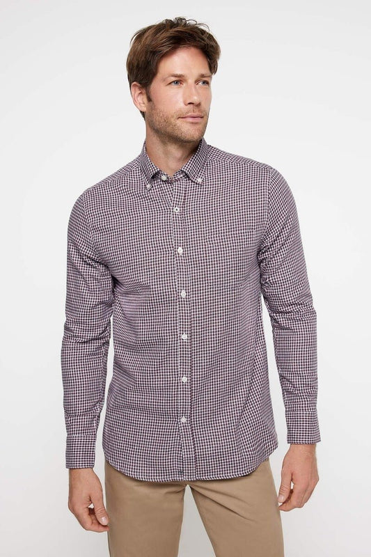 MILANO Checkered Twill Shirt - Smgarment's