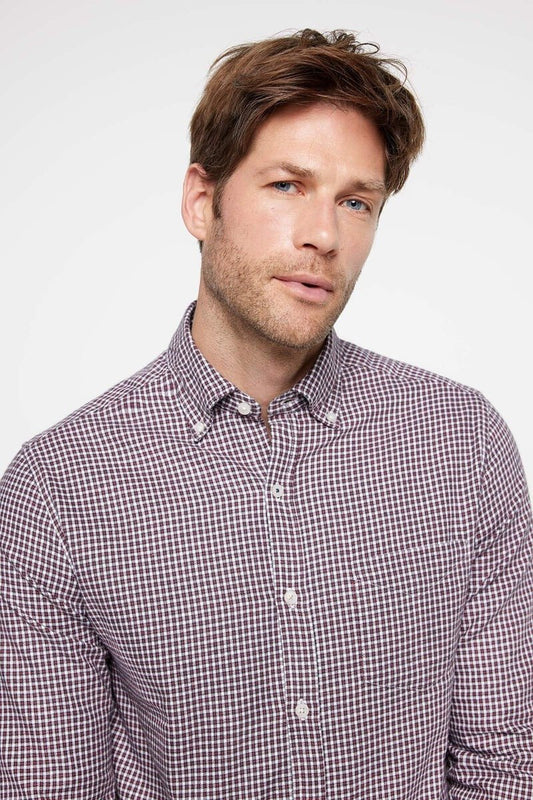 MILANO Checkered Twill Shirt - Smgarment's