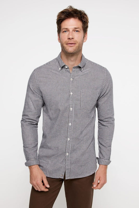 MILANO Checkered Twill Shirt - Smgarment's