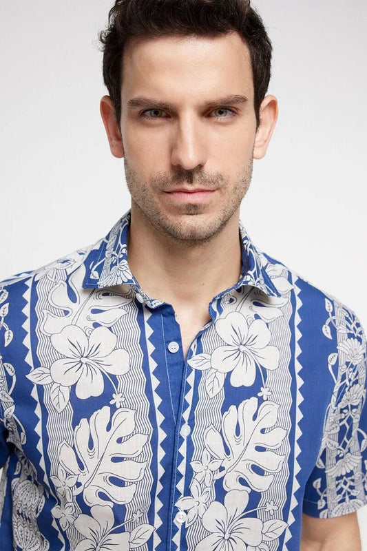 MILANO Short Printed Shirt - SMgarment's