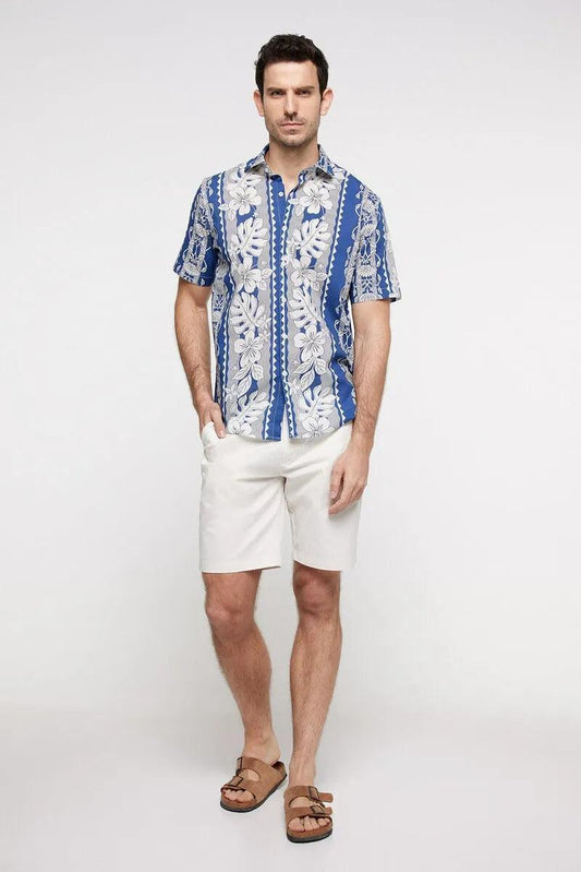 MILANO Short Printed Shirt - SMgarment's