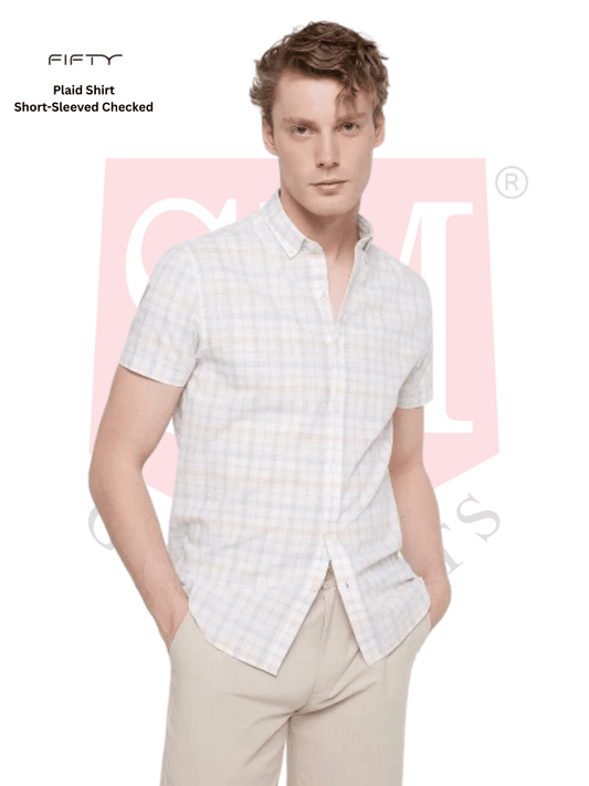 MILANO Slub Plaid Shirt - Smgarment's