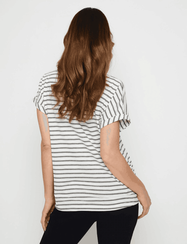 MILLERS EXTENDED SLEEVE STRIPE T - SHIRT - SMgarment's