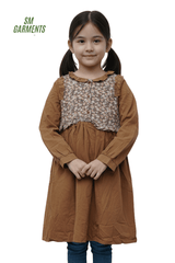 MLL GIRLS HALF PRINTED DRESS - Smgarment's