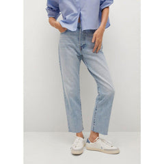 Havana Straight High-Waist Cropped Jeans