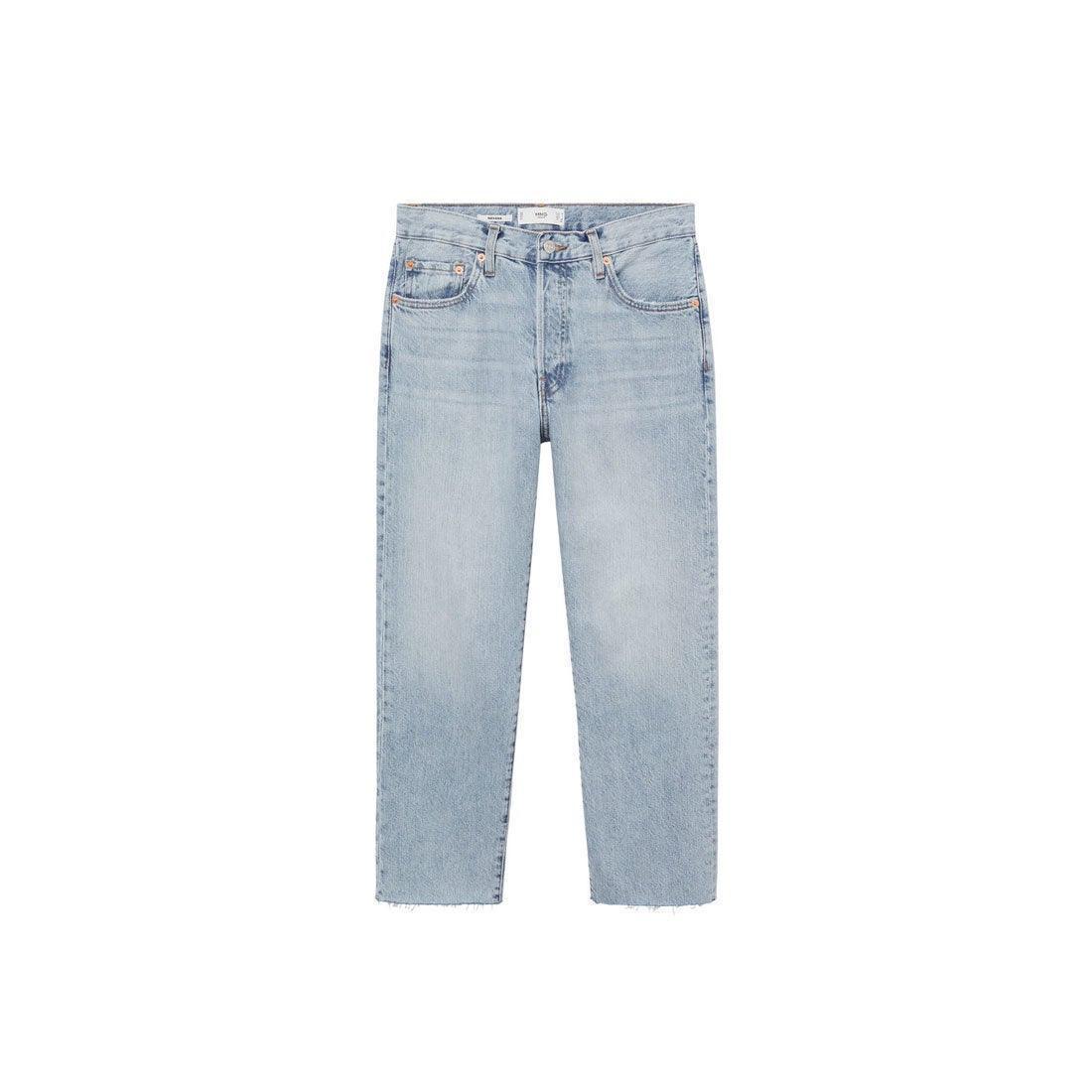 Havana Straight High-Waist Cropped Jeans