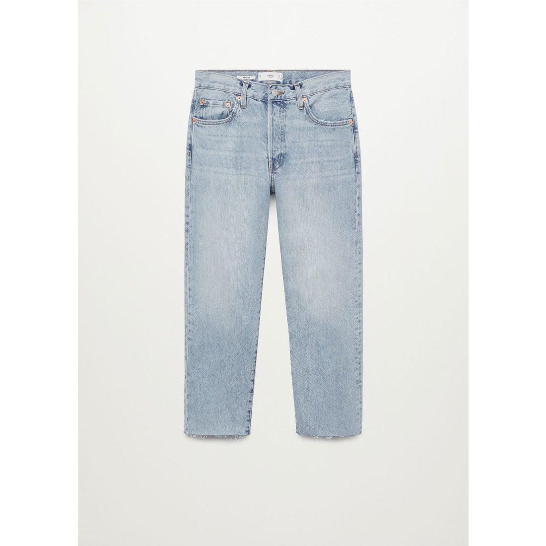 Havana Straight High-Waist Cropped Jeans