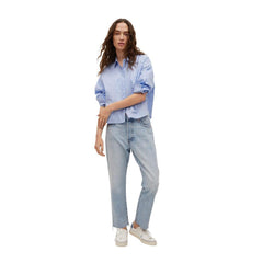 Havana Straight High-Waist Cropped Jeans