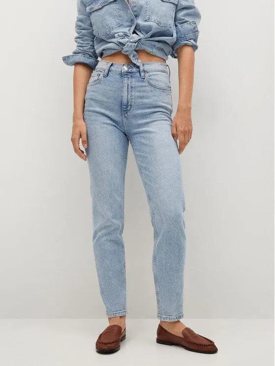 Mom elastic jeans - Women