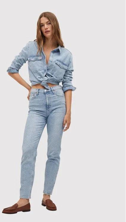 Mom elastic jeans - Women