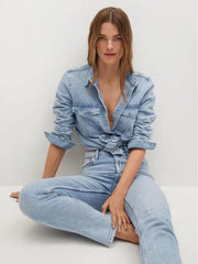 Mom elastic jeans - Women - SMgarment's