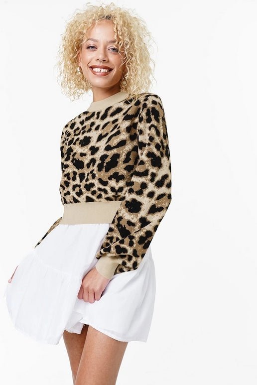 MR PRICE Leopard Print Crew Neck Knit - Smgarment's