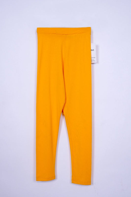 M&S GIRLS PLAIN ORANGE LEGGINGS - Smgarment's